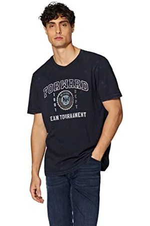 Mavi Herren Forward Team Tournament Printed Tee T-Shirt, Black, S