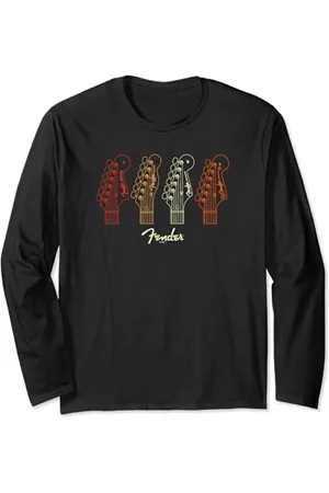 Fender Halloween Guitar Frets Centered Logo Langarmshirt