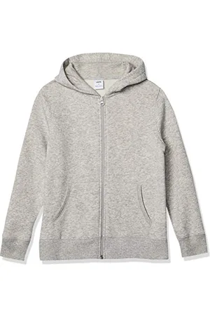 Amazon Jungen Fleece-Kapuzenpullover mit Reißverschluss, , 8 Jahre