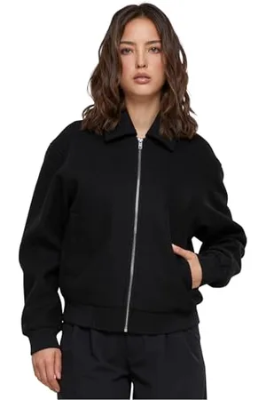 Urban classics Damen TB6150-Ladies Boxy Jacket Jacke, Black, S