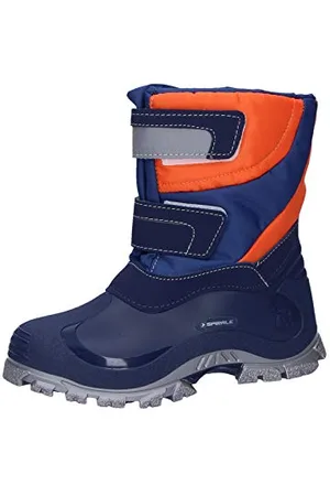 Spirale Jungen Simon Schneestiefel, Mehrfarbig (Orange-Blau 489)
