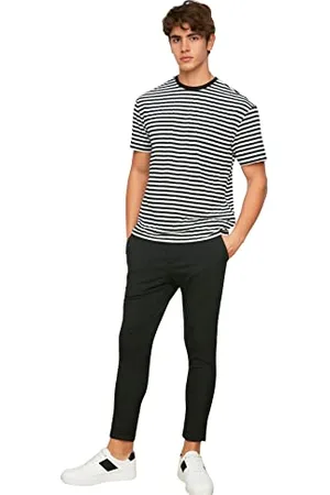 Trendyol Herren Männliche Beli-reifen Slim Fit Pants, , XL EU