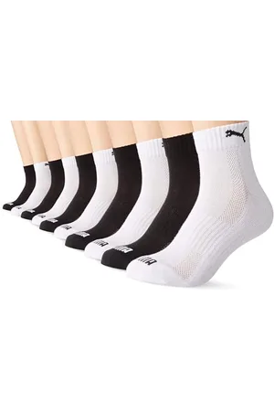 PUMA Unisex Unisex Cushioned Quarter (5 Pack) Socks, , 39-42 EU