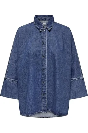ONLY Onlgrace 3/4 DNM Shirt Cro Noos