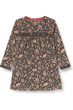 Noppies Baby Baby-Mädchen G Dress LS Shelby AOP Kinderkleid, Phantom-P008, 50