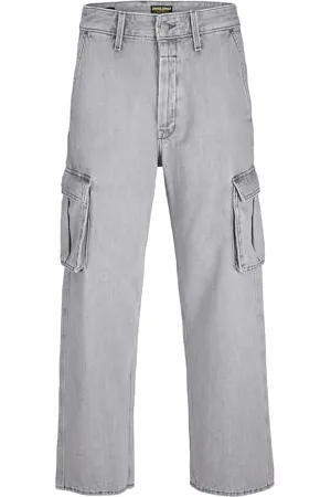 JACK & JONES Boy Baggy Fit Jeans -JJIALEX JJCARGO AKM 313 LN JNR Baggy Fit Jeans Junior