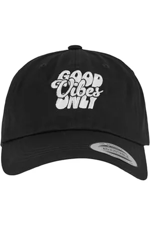 Mister Tee Good Vibes Only Low Profile Cotton Twill one size black