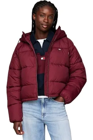 Tommy Hilfiger Damen Pufferjacke Warm, Rot (Deep Rouge), 5XL