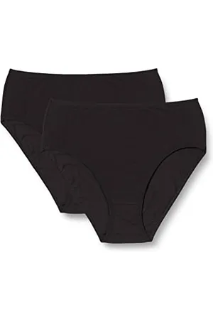 Nur Die 2er Pack Midi Slip Mehrfarbig aus Baumwolle Stretch Unterwäsche Unterhosen Basic Mehrpack Damen