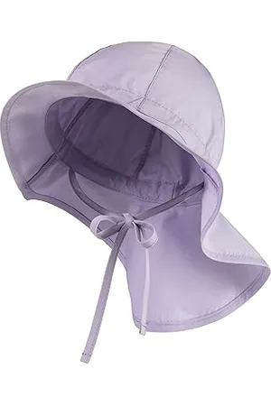 Sterntaler Sonnenhut - Mädchen Sommerhut - UV-Schutz 50+ Mütze mit breiter Krempe und Größenregulierung - Nackenschutz - Bindebänder - Baby Kinder Kopfbedeckung aus Popeline (Bio) - , Größe 53