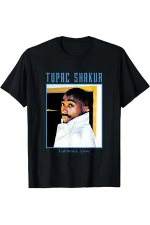 Tupac Shakur Offizielles Tupac 247 Seitenauge T-Shirt