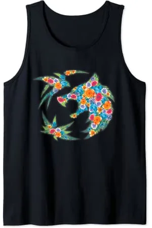 The Witcher Logo Collage Flowers Fan-Erinnerungsstücke Tank Top