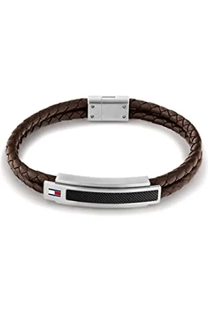 Tommy Hilfiger Jewelry Armband für Herren aus Leder Braune Farbe - 2790355