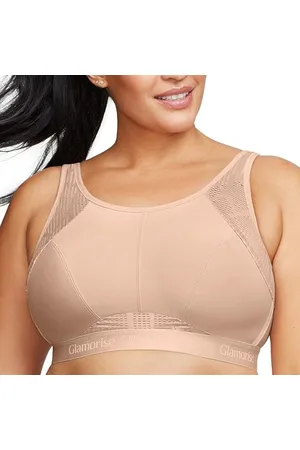 Glamorise Große Größen Plusgröße Atmungsaktiver Mesh-Sport-BH ohne Bügel Nr. 1068, , 85D