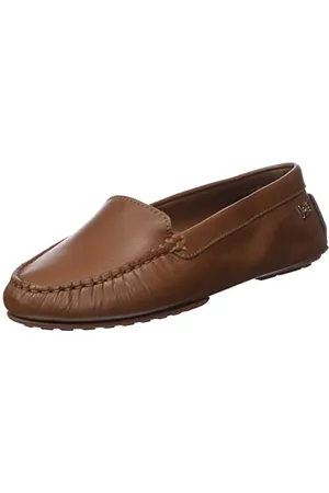 Tommy Hilfiger Damen Loafer Essential Chic Mocassin Slipper, Braun (Winter Cognac), 38