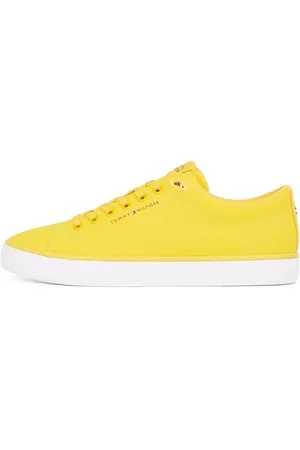 Tommy Hilfiger Herren Vulcanized Sneaker Core Canvas Low Top, Gelb (Primary Yellow), 41
