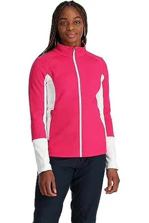 Spyder Damen Bandita Jacket Fleecejacke, Pink, 46