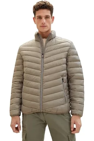 TOM TAILOR Herren Lightweight Steppjacke mit Stehkragen, , XL