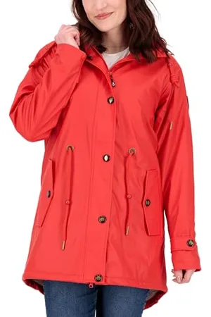 DEPROC-Active Deproc Active Damen Friesennerz Ankerglut Halifax New Women Regenjacke, red, 38