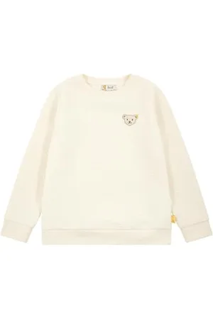 Steiff Sweatshirt EU Größe 122 , Mädchen Langarm-Sweatshirt, Longsleeve für Kinder, Pullover langärmelig, Kinderoberteil, ideales Basic Shirt, bequem und weich, waschmaschinenfest