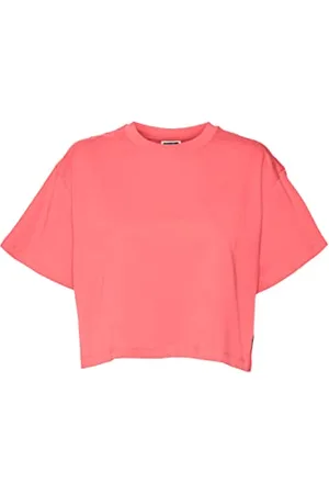 Noisy May Damen Nmalena S/S O-neck Semicrop Top Fwd Noos T Shirt, , L EU