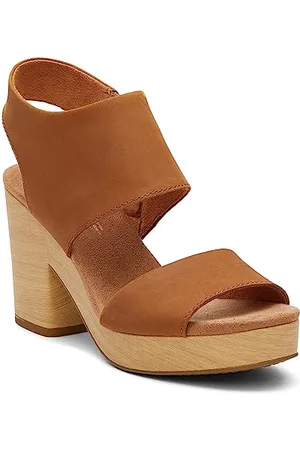 TOMS Damen Majorca Platform Lässige Sandalen, Tan, 41 EU