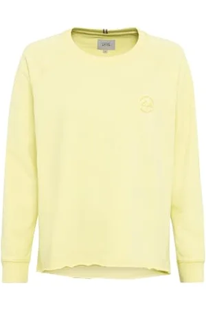 Camel Active Damen Rundhals Sweatshirt mit tonalem Rubber Print Womenswear-XL