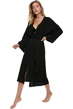 Trendyol Damen Lace Belt & Stripe spitze g rtelte kimono kaftan, , M EU