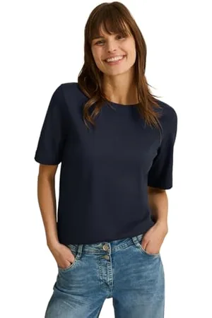CECIL Damen B322914 Basic RIPP-Struktur T-Shirt, , XS