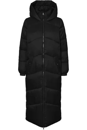 VERO MODA TALL Damen VMUPPSALA Long Coat TLL Mantel, Black, XL/T