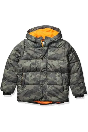Amazon Jungen Schwere Pufferjacke mit Kapuze, , 11-12 Jahre