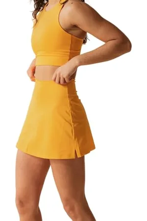 GIRLFRIEND COLLECTIVE Women’s Sports Skirt High-Rise, Running Skirt, High-Waist Skirt for Tennis and Fitness, Gym and Workout Skirt, Summer Skirt with Pockets