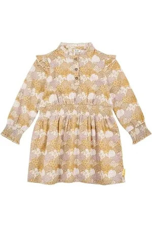 Steiff Kleid EU Größe 98 , Mädchen Kleid, Kinderkleid für jeden Anlass, lockere und Bequeme Passform, Langarm Kleid, waschmaschinenfest