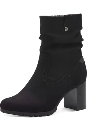 QS by s.Oliver Damen Stiefel mit Absatz Elegant mit Blockabsatz, (Black), 41 EU