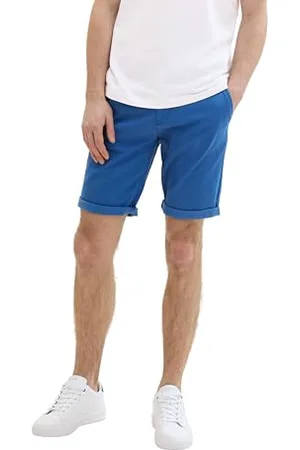 TOM TAILOR Herren Slim Chino Bermuda Shorts mit Stretch, , 36