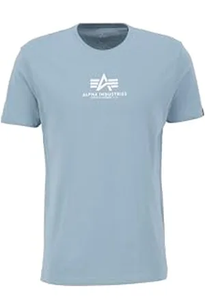 Alpha Industries Herren Basic T ML T-Shirt, Greyblue, S