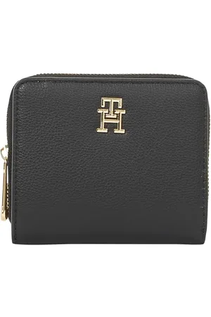 Tommy Hilfiger Damen Geldbörse Soft Logotape Klein, Schwarz (Black), Einheitsgröße