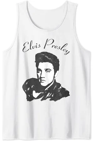 Elvis Presley Offizielles Skript Tank Top, , S, Kurzarm, Herren, Tank Top