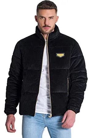 Gianni Kavanagh Herren Black Wales Corduroy Jacket Cordjacke, Black