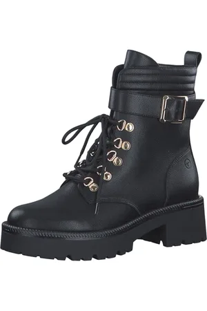 Tamaris Damen Schnürstiefel Vegan; BLACK/ ; 41 EU