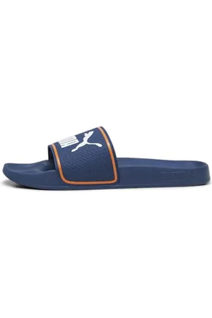 PUMA Unisex Leadcat 2.0 Slide Sandal, Persian Blue White Pumpkin Pie, 37 EU