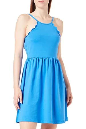 ONLY Damen Onlamber Strap Scallop Short Dress Ay Nn, , XS