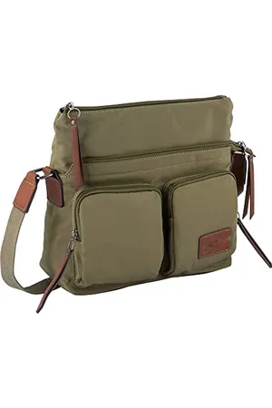 Camel Active Sky Damen Shopper Umhängetasche Reißverschluss Groß Grün