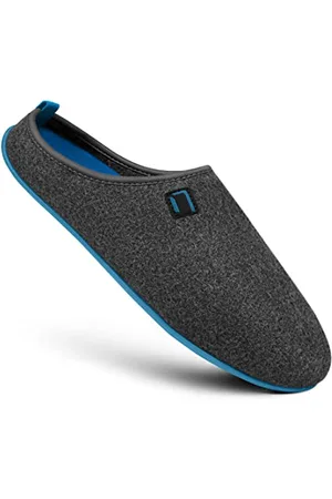 Nanga Erwachsene - Unisex Wool Slipper - Hausschuhe für Damen & Herren, Unisex Filz-Pantoffeln, Slipper mit Rutschfester Gummi-Sohle, Warme Pantoletten aus Wollfilz, Wechselfußbett 45