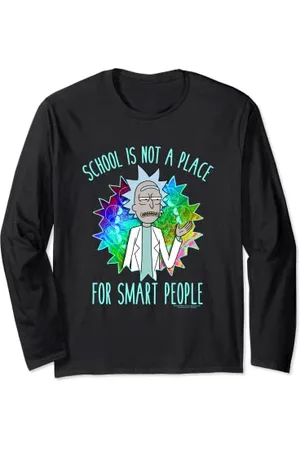 Rick and Morty School Langarmshirt