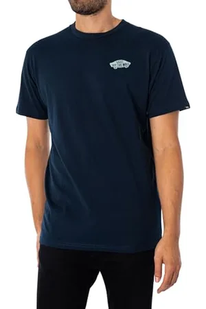 Vans Herren Off The Wall Block Fill Ss Crew Tee-B T-Shirt, Blue, M