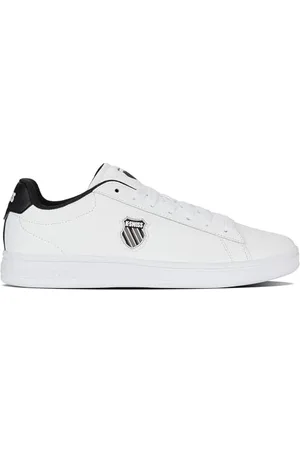 K-Swiss Herren Court Shield II Sneaker, WHT/BLK/DECMBRSKYGRY, 44.5 EU