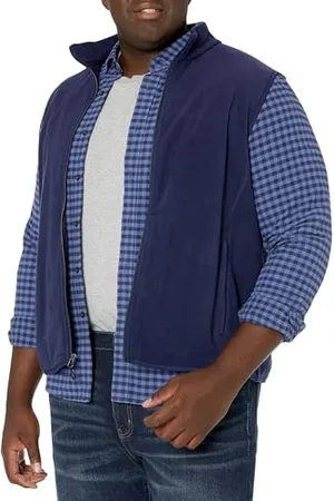 Amazon Herren Polarfleece-Weste mit durchgehendem Reißverschluss (erhältlich in Big & Tall), , XXL