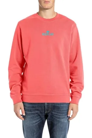 Replay Herren Sweatshirt mit Rundhalsausschnitt, Rot (Poppy Red... 556), XL