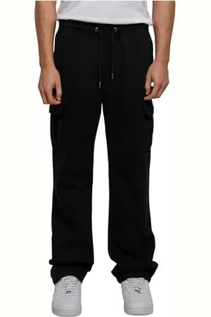 Urban classics Herren TB6394-Cotton Cargo Pants Hose, Black, M